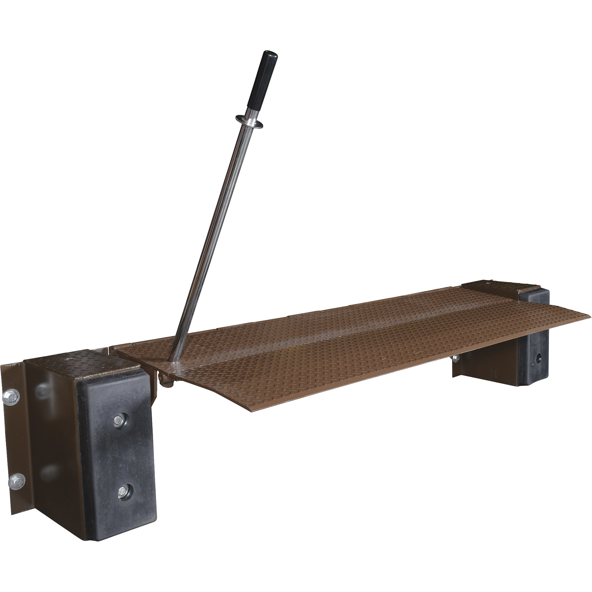Vestil Mechanical Dock Leveler - 72in.W, 25,000-Lb. Capacity, Brown, Model# FM-2572